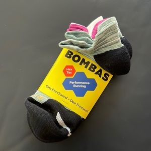 NWT Bombas 3-pack Performance Running Socks, W Medium